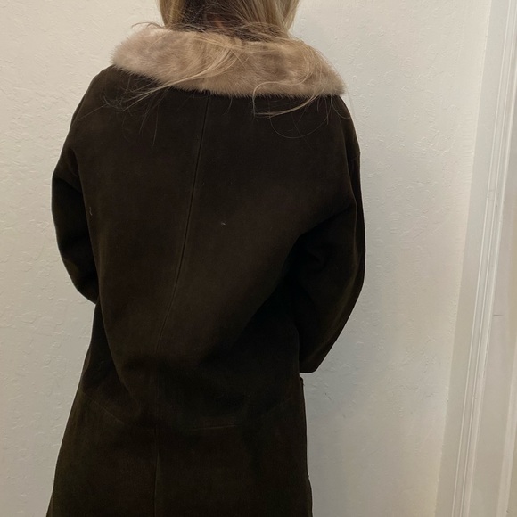 Vintage leather and fur trim coat - Picture 8 of 8